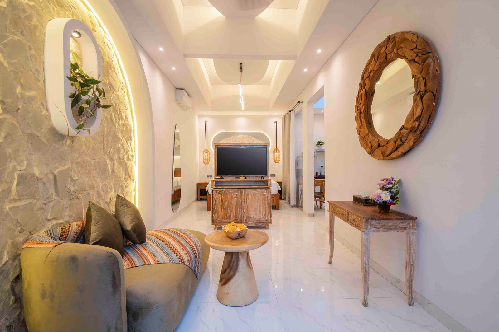 Luxury villa interior in Bali